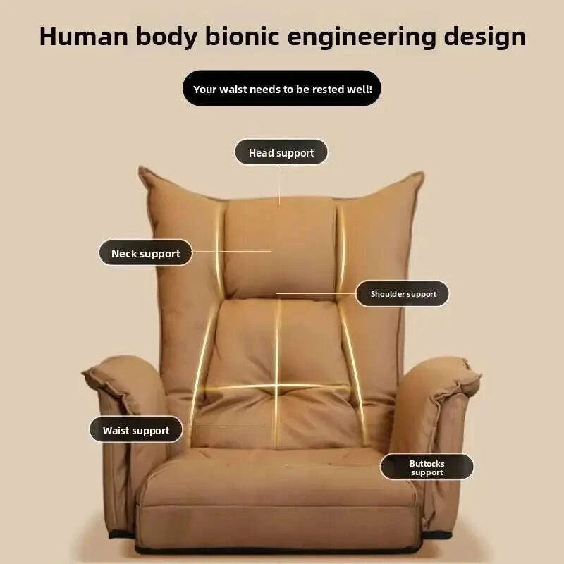 KIMLUD, Boss Chair, Home, Computer Chair, Sofa, Comfortable, Sedentary Office Chair, Reclining, Study Desk, Bedroom, Living Room, KIMLUD Womens Clothes