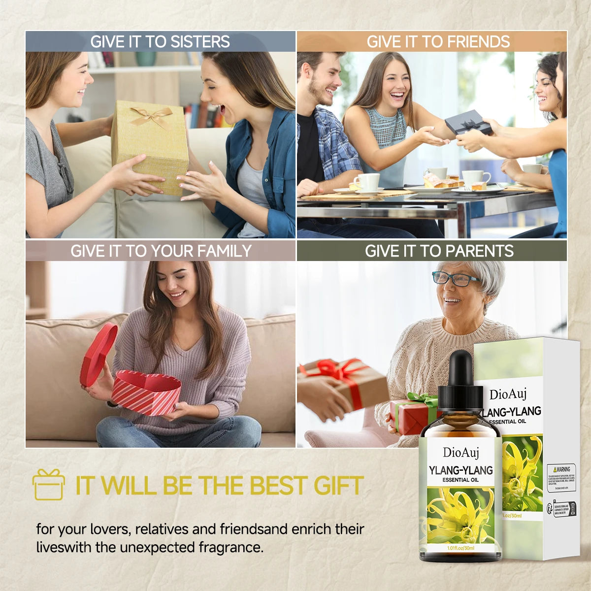 KIMLUD, DioAuj Ylang Ylang Aromatherapy Oil Angel Aromatherapy Essential Oil Suitable for Skin Aromatherapy Candle Making with Dropper, KIMLUD Womens Clothes