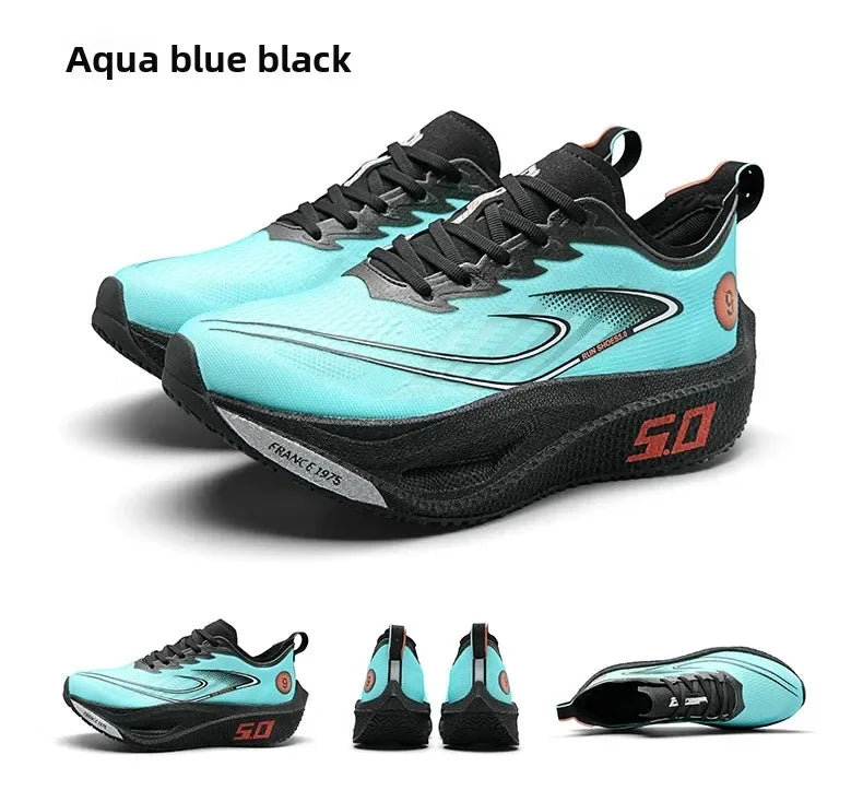 Unisex 2025 Full Carbon Plate Running Shoes Professional Marathon Racing Lightweight Bounce Cushion Breathable Sports Sneakers