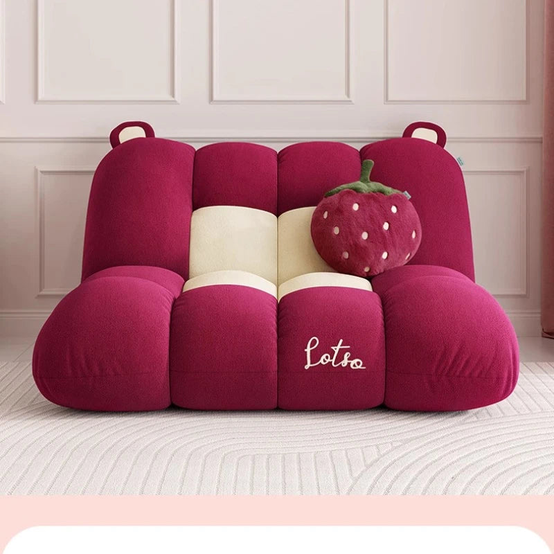 KIMLUD, Modern Minimalist Casual Single Chair, New Design for Reclining and Sleeping, Fabric Single Sofa for Lazy People, KIMLUD Womens Clothes