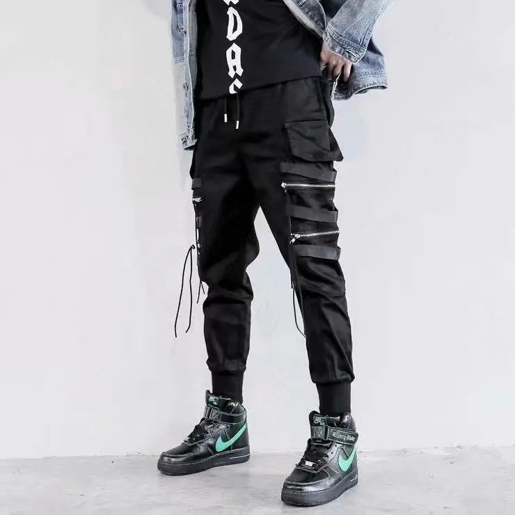China-Chic functional style overalls for men in autumn and winter loose hip-hop fashion brand ins leggings halon pants cargo pan