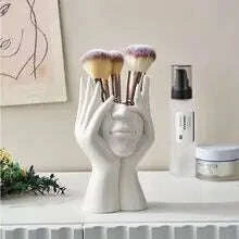 Creative Human Body Art Styling Office Supplies Desktop Multifunctional Storage Pen Holder Makeup Brush Holder Decoration