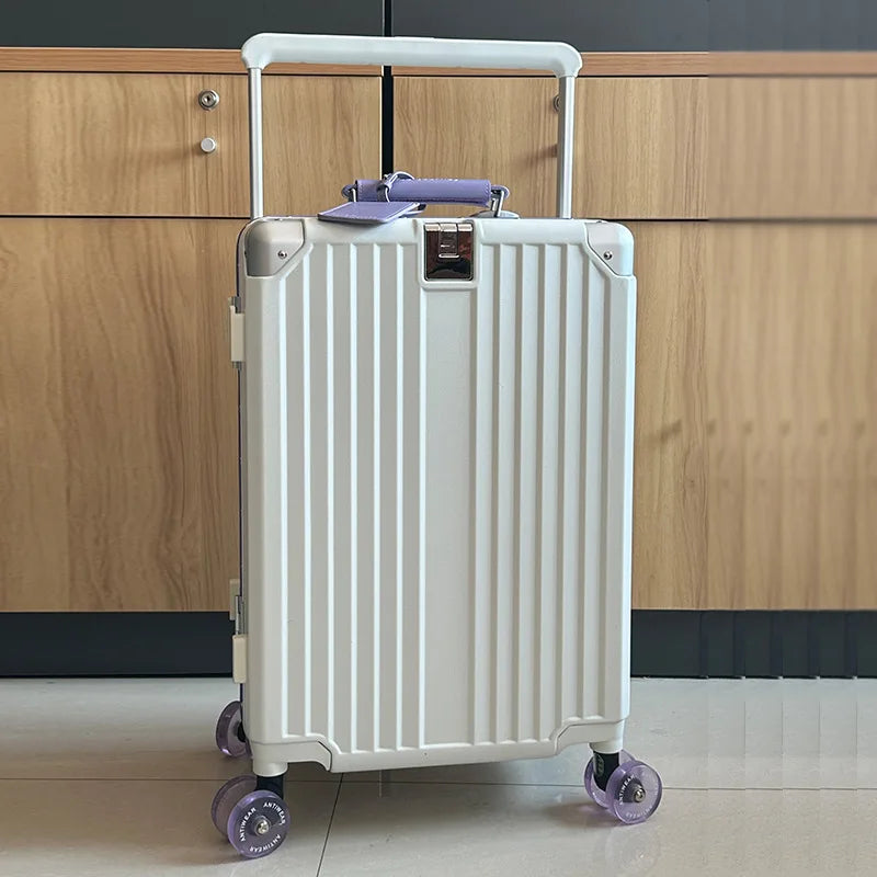 Luggage for women 2025 new model, sturdy and durable, 28 inch travel suitcase, suitcase, password box, 20 inch small boarding ca