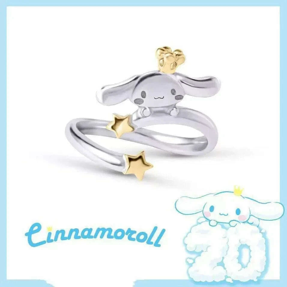 sanrio-necklace-metal-adjustable-open-ring-bracelet-fashion-silver-golden-color-adjustable-knuckle-joint-cartoon-jewelry-giftskimlud-womens-fashion-34607442