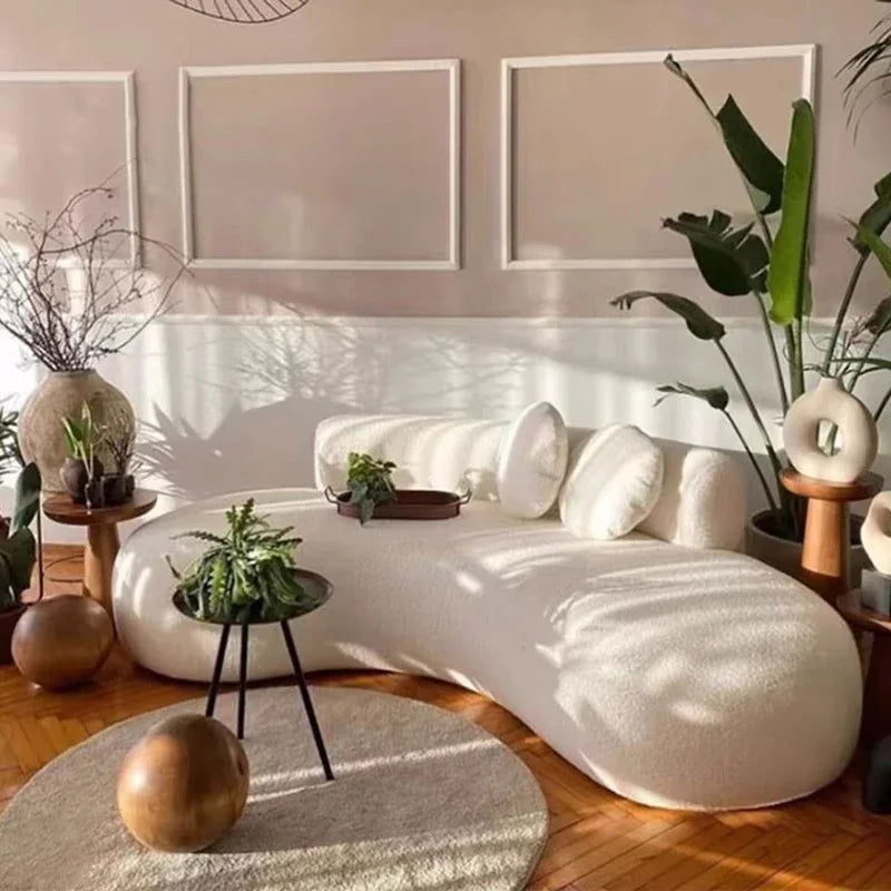 Family Lazy Living Room Sofa Nordic Minimalist Modern Lounge Sofas Classic Comfortable Muebles Para El Hogar Home Furniture