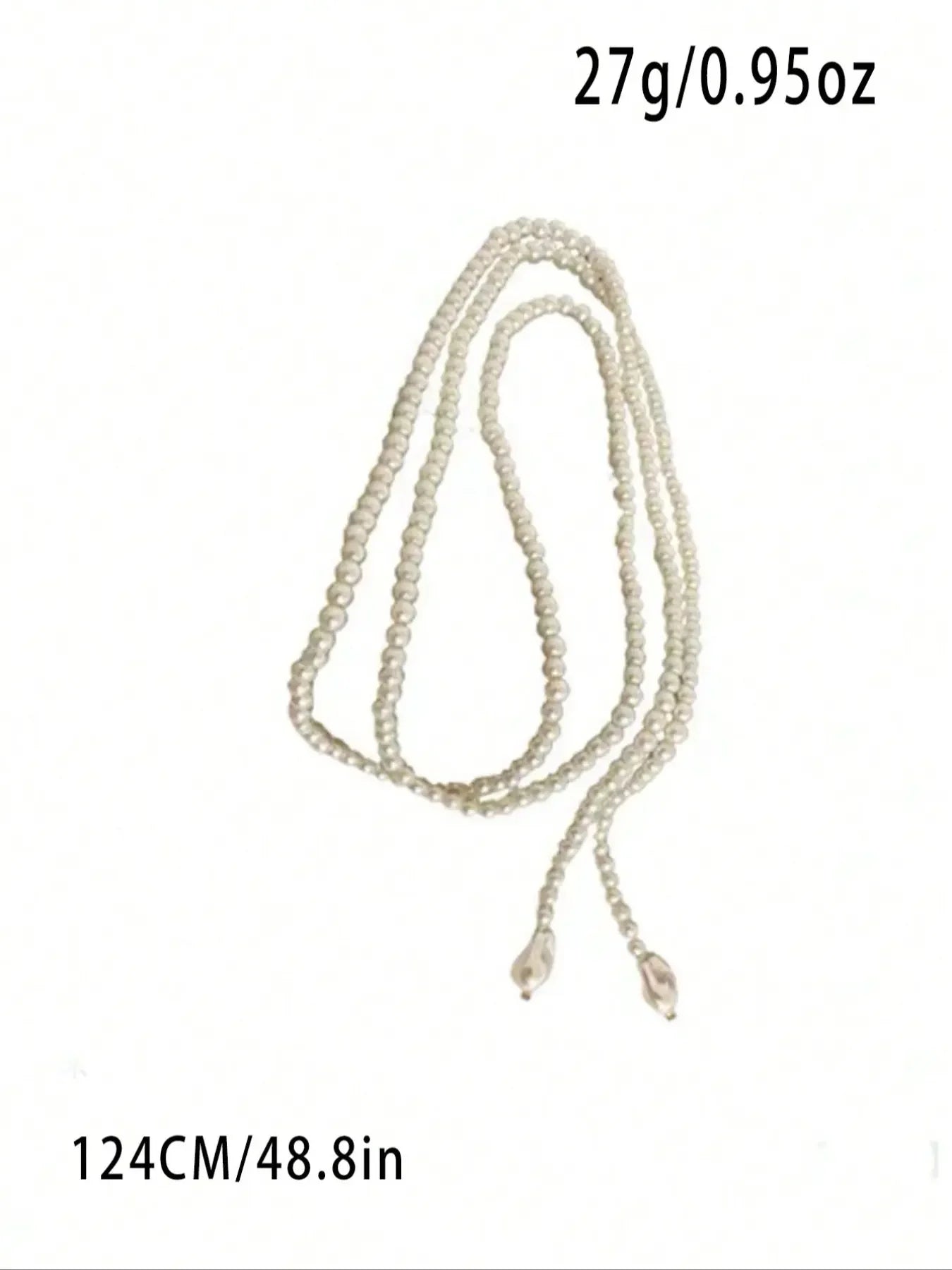 Pearl Necklace – Multilayer Imitation Pearl – Waterdrop Baroque Pendant | KIMLUD
