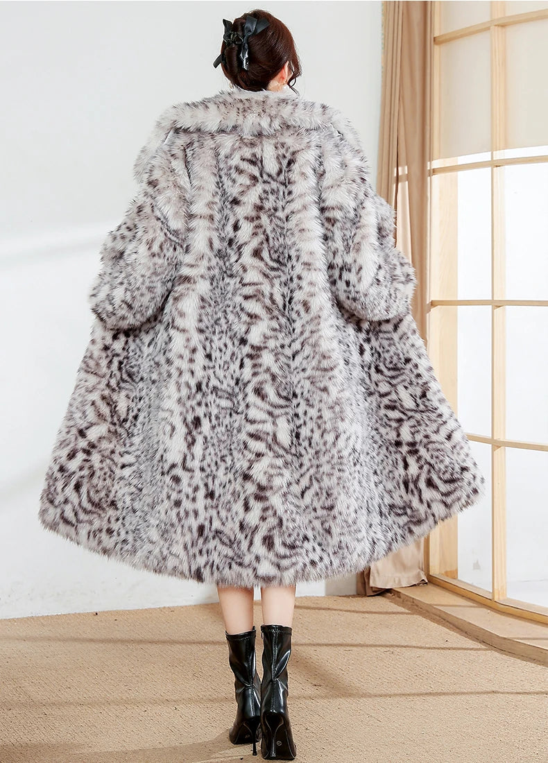 Nerazzurri Winter Long Oversized Colorful Multicolored Thick Warm Soft Fluffy Faux Fur Coat Women Sashes European Fashion 2023