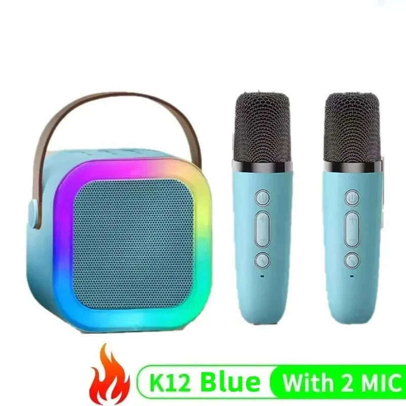 k12-bluetooth-karaoke-machine-portable-53-pa-speaker-system-with-1-2-wireless-microphones-home-family-singing-childrens-gifts-kimlud-kimlud-33915508