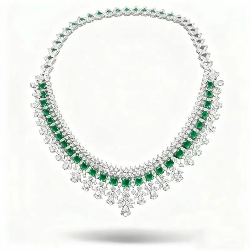 Necklace – Zircon Stone Accent – Sterling Silver | KIMLUD