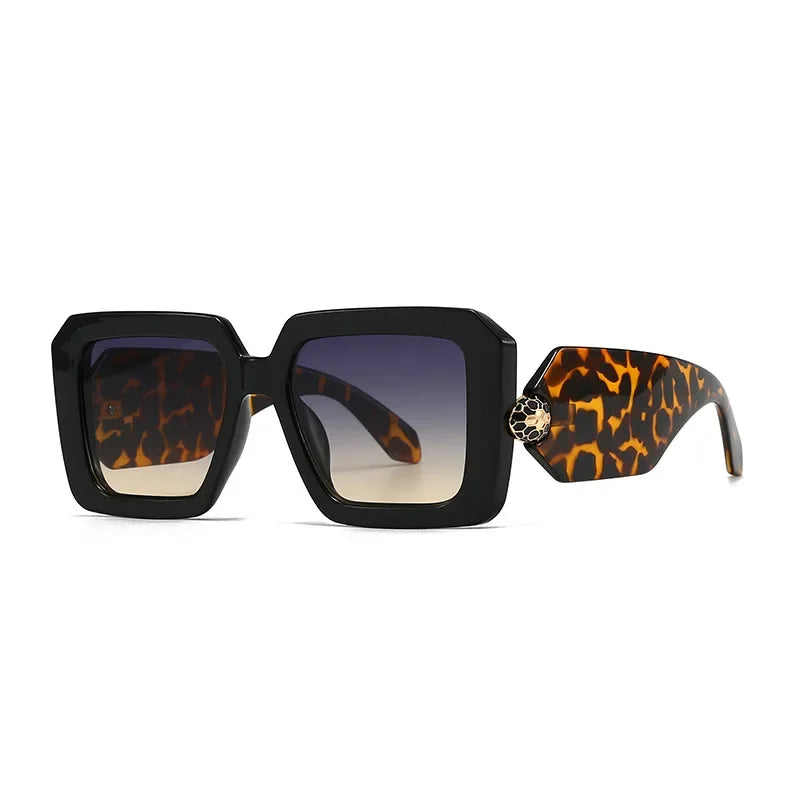 New Oversized Square Sunglasses Women For Female Luxury Brand Designer Vintage Sun Glasses Popular Punk Elegant Sexy Lady Shades