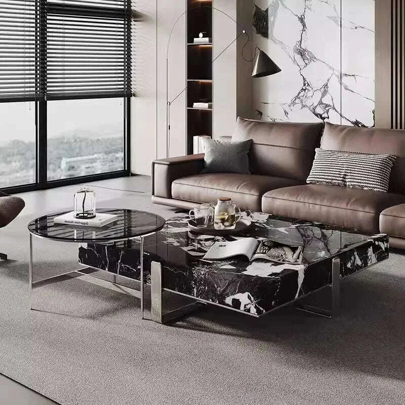 italian-minimalist-square-coffee-table-black-white-stone-top-heat-resistant-easy-clean-sturdy-compact-designer-set-kimlud-kimlud-33921493