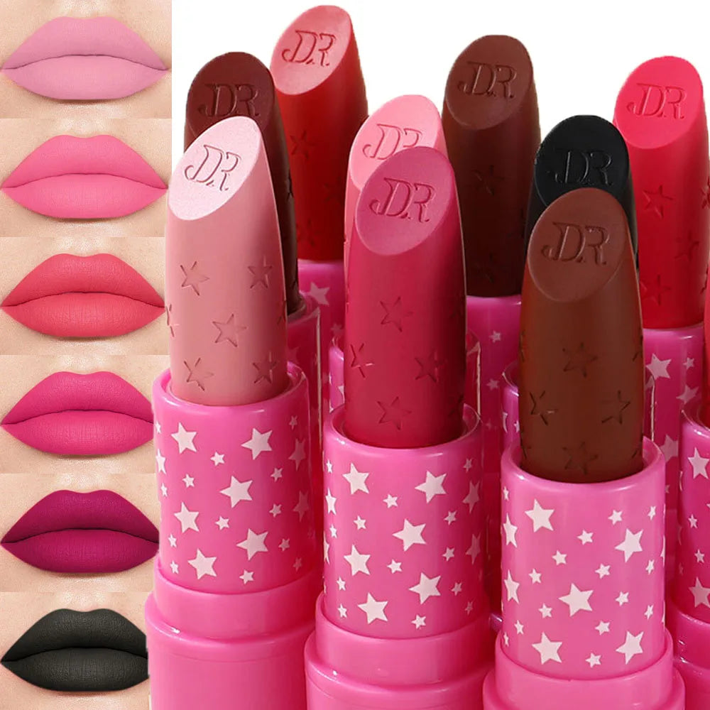 Velvet Matte Lipstick Waterproof — Nude Pink | KIMLUD