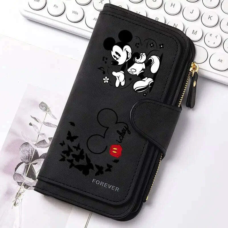 mickey-minnie-lady-long-zip-wallet-buckle-tote-bag-coin-purse-soft-pu-leather-multi-functional-card-holder-casual-dailykimludkimlud-35576073