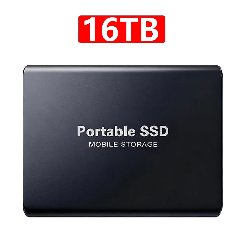 High-Speed Slim Portable External SSD 2TB — Black | KIMLUD