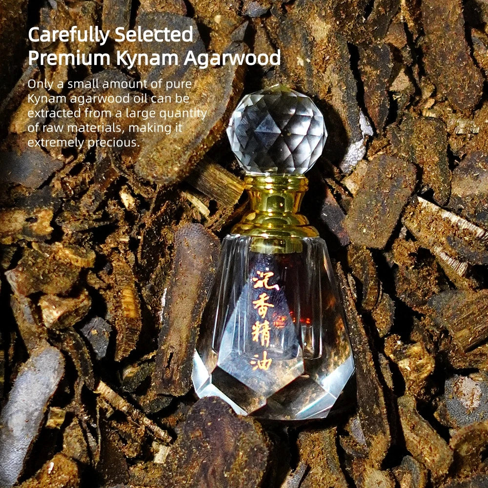 Natural Kyara Agarwood Essential Oil — Amber | KIMLUD