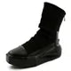 Men 6 cm Height Increasing Platform Boots Back Zip Leather Shoes Male Mixed Colors Y3 High Top Black White Men's Boots