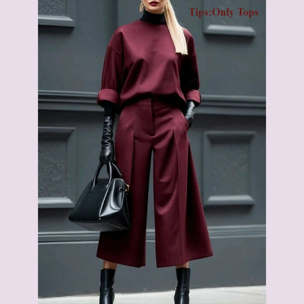 freeacy-2025-new-womens-tops-burgundy-round-neck-half-sleeves-loose-fit-t-shirt-spring-and-summer-casual-streetwear-shirts-kimlud-kimlud-33912222