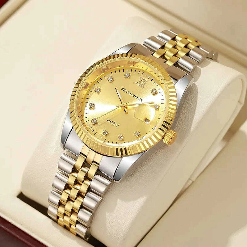 mens-watch-gold-dial-multi-functional-quartz-movement-stainless-steel-waterproof-timing-men-business-watch-reloj-hombrekimlud-womens-fashion-34609996