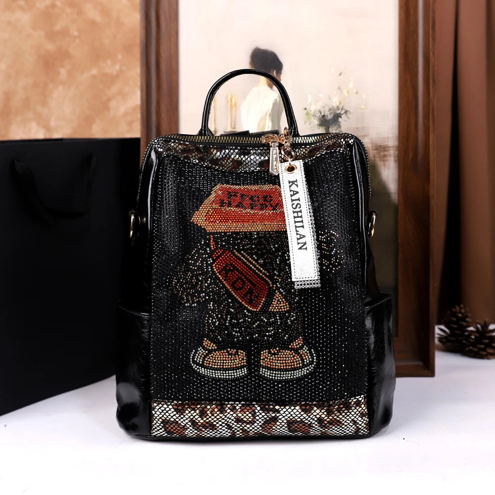 Three-In-One Backpack Softback Travel — Black | KIMLUD