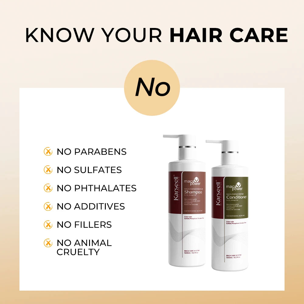 Karseell Collagen Hair Treatment Repair Conditioning, Shampoo and Conditioner for Dry Damaged Hair All Hair Types