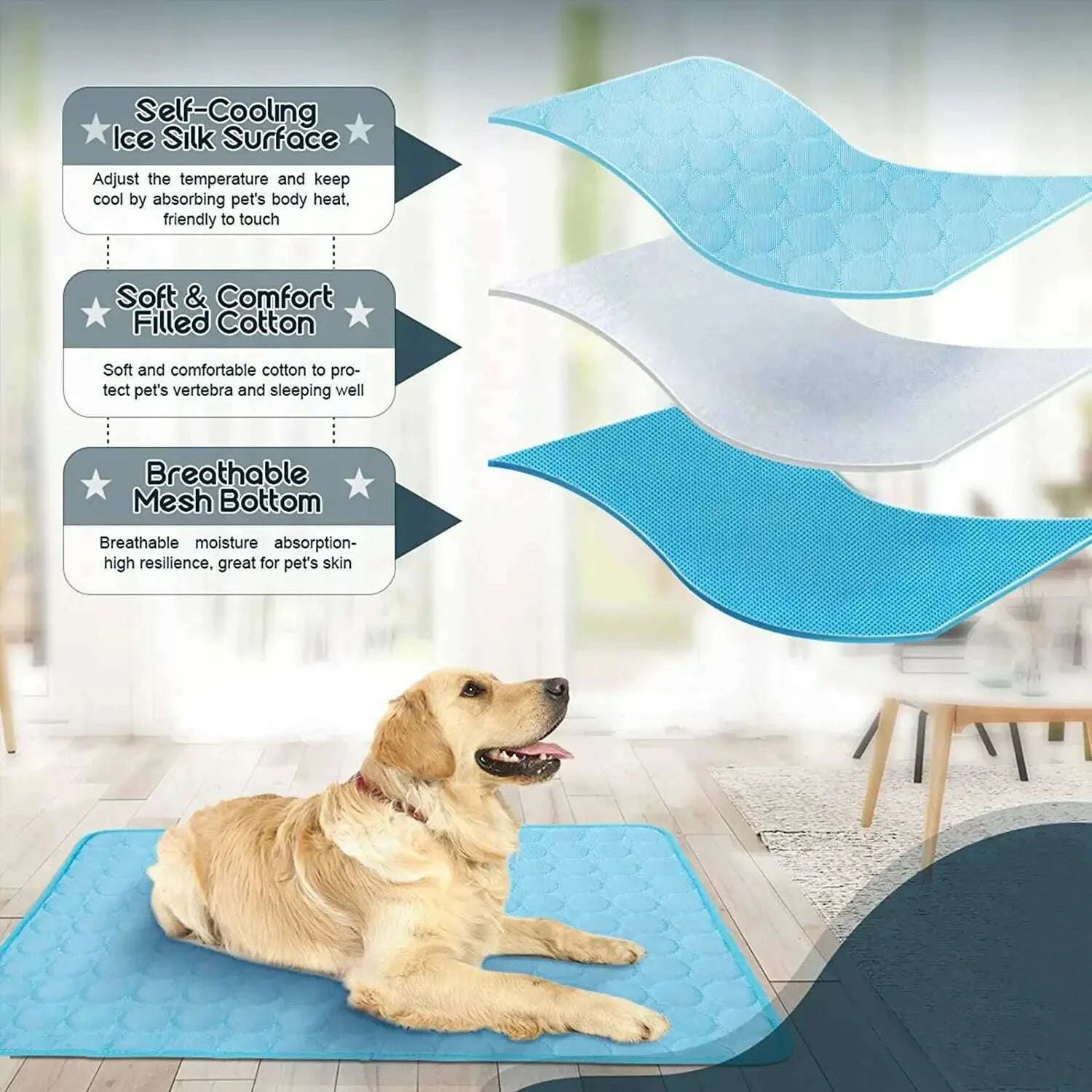 nonor-dog-cooling-mat-summer-pet-bed-for-dogs-cats-kennel-pad-breathable-pet-self-cooling-blanket-dog-car-seat-bedkimlud-womens-fashion-34603239