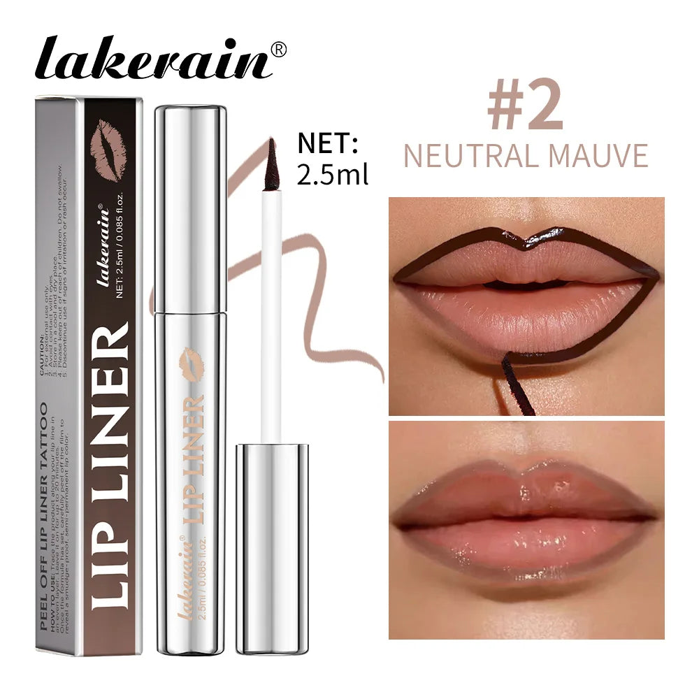 Lip Liner Pencil Peel Off Lip Stain Tattoo Long Wearing Matte Waterproof Smudge Proof Transfer Proof Lip Cosmetic For All Day We