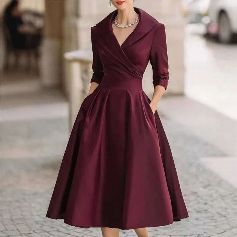 womens-fashion-dress-new-style-v-neck-waist-hugging-makes-you-look-slim-and-elegant-long-sleeves-maxi-prom-dresses-for-womenkimlud-womens-fashion-34618243