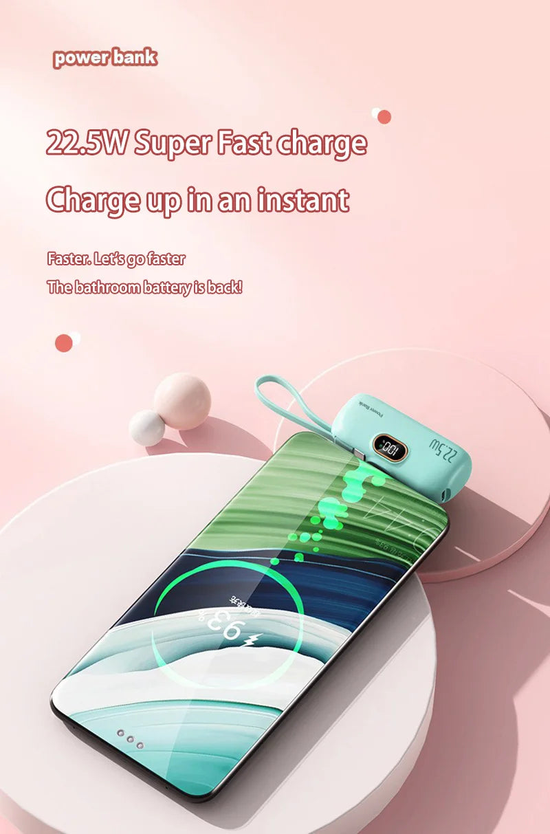 Oneplus Portable 30000mAh Power Bank Capsule Mobile Power Supply Emergency Mini External Battery Fast Charging For iPhone Xiaomi