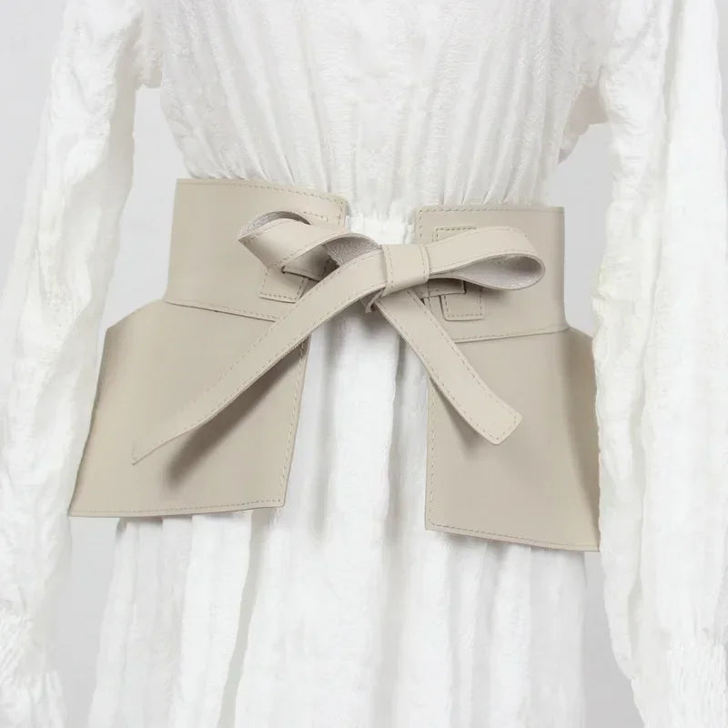 Belt – Wide Waistband – PU | KIMLUD