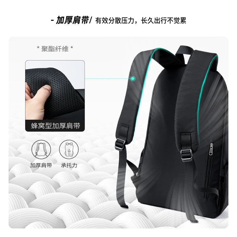 Ultra minimalist Lightweight Laptop Backpack Men Women Casual Waterproof Outdoor Travel Sport Rucksack Youth Teenage School Bag