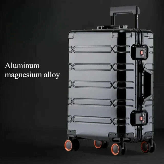 large-capacity-trolley-suitcase-travel-bag-aluminum-magnesium-alloy-travel-suitcase-business-rolling-luggagekimlud-womens-fashion-34614540