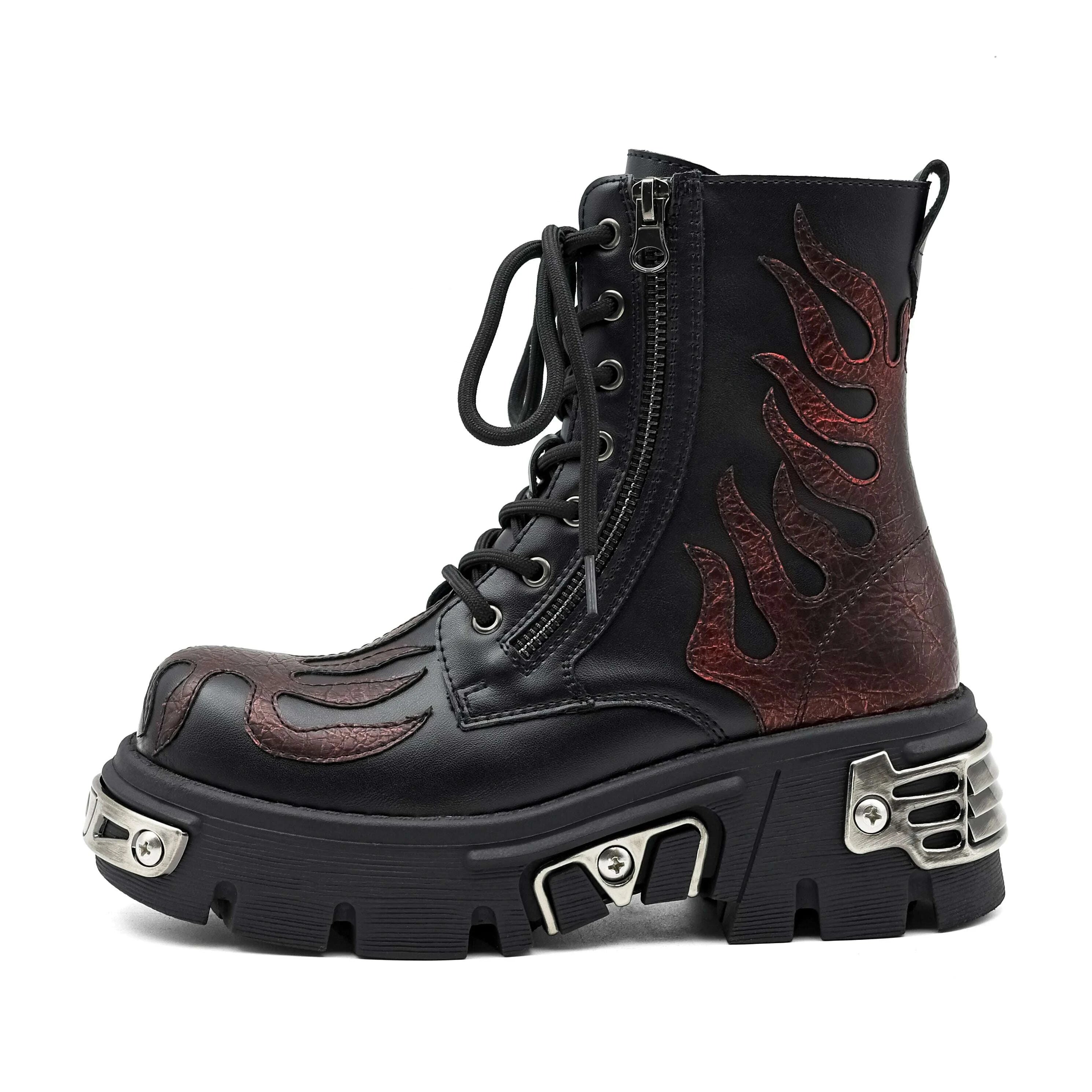2025-new-punk-women-platform-ankle-boots-females-rock-round-toe-lace-up-fashion-retro-chunky-shoes-metal-decor-short-bootskimludkimlud-35573549