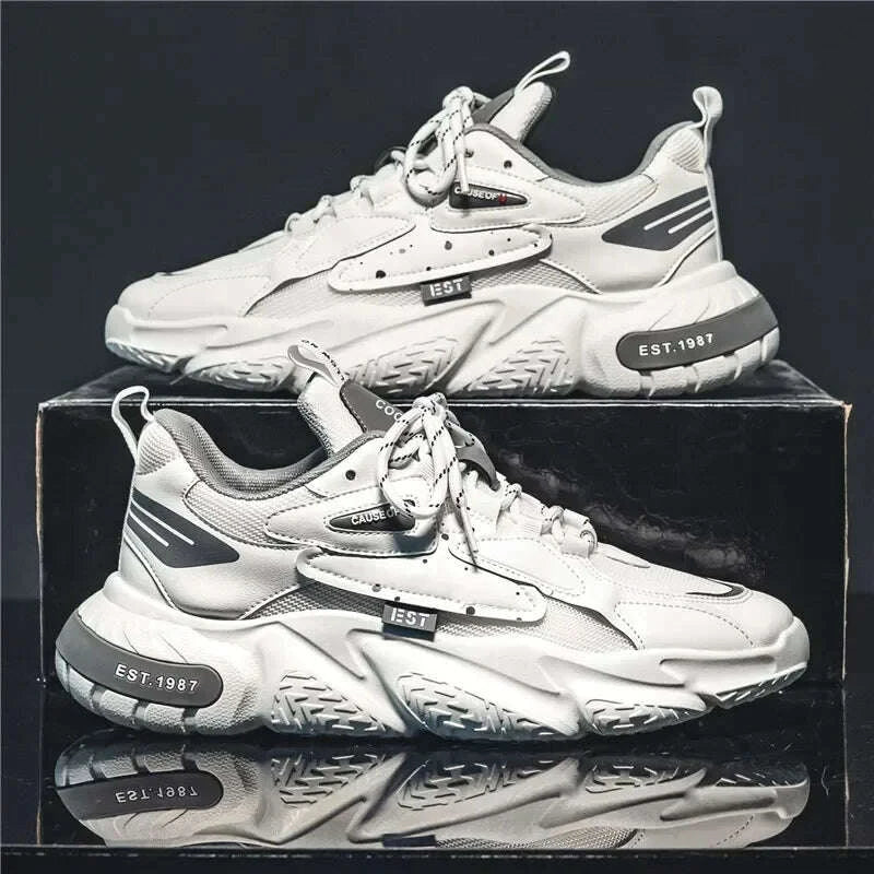 KIMLUD, 2025 Fashion and Comfortable Mesh Breathable Outsole Shoes Summer Hot Sale Mens Casual Shoes Thick Bottom Breathable Sneaker, KIMLUD Womens Clothes