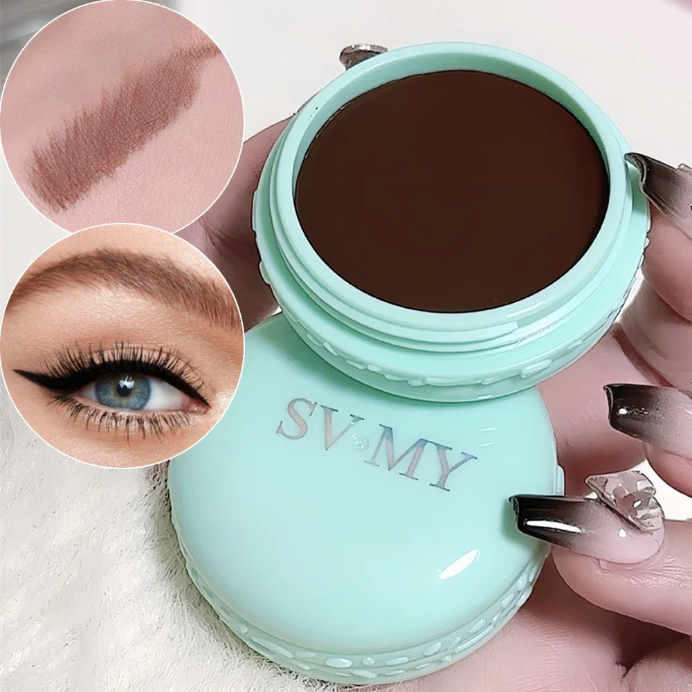 Cream-Based Eyebrow Pomade Waterproof Long-Lasting — Coffee Brown | KIMLUD