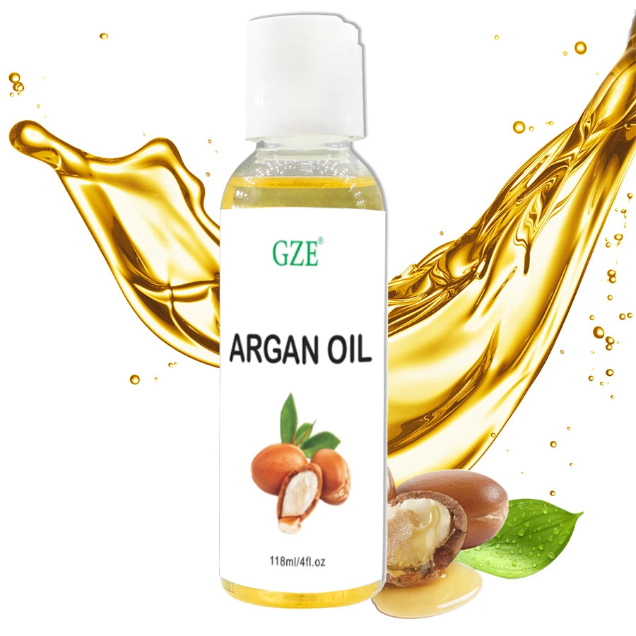 Pure Argan Oil Moisturizer For Dry, Damaged Skin, Hair, Face And Body — Golden Amber | KIMLUD