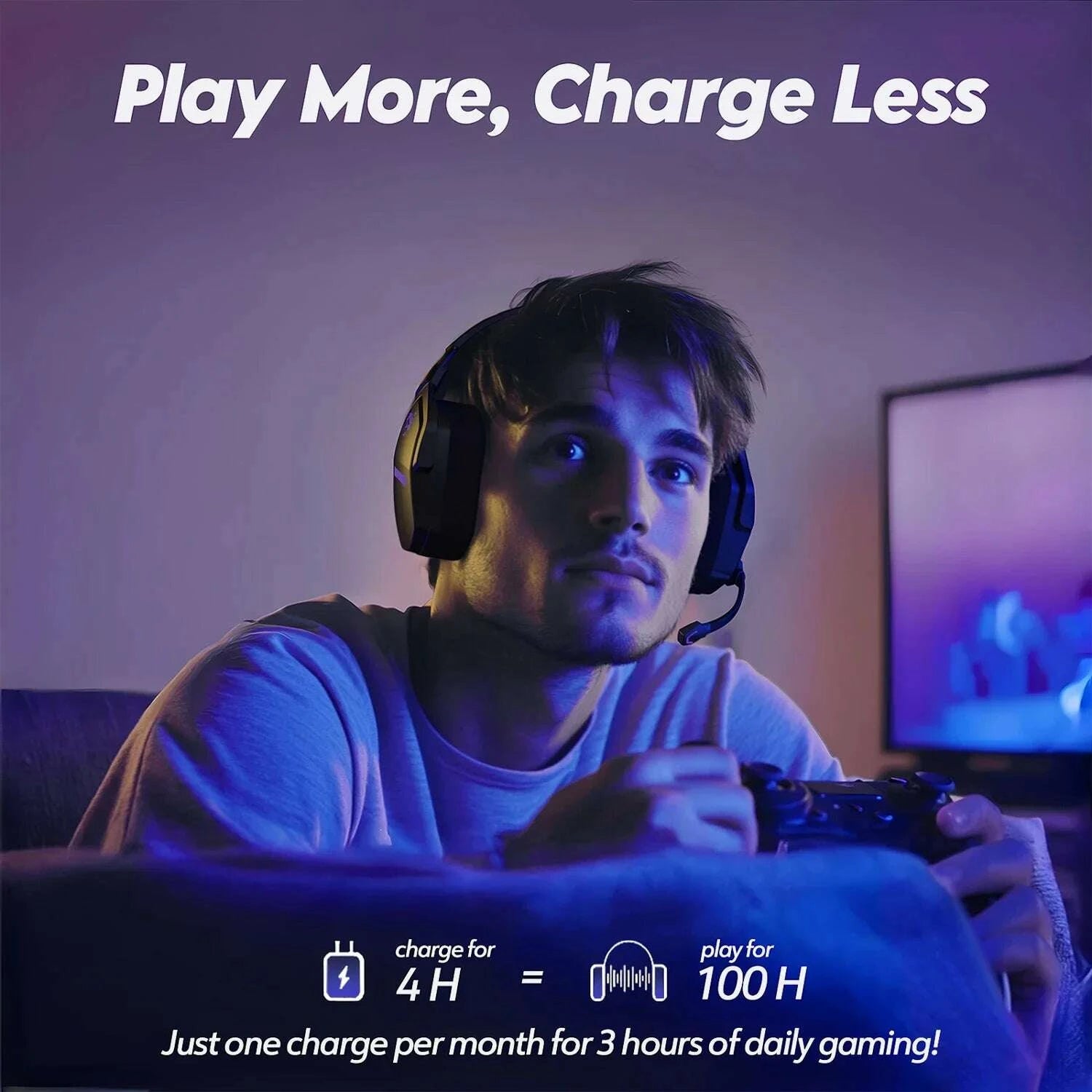 KIMLUD, NUBWO G06 Dual Wireless Headsets Gamer with Microphone for PS5, PS4, PC, Mobile, Switch, 2.4GHz Bluetooth 5.3 Gaming Headphones, KIMLUD Womens Clothes
