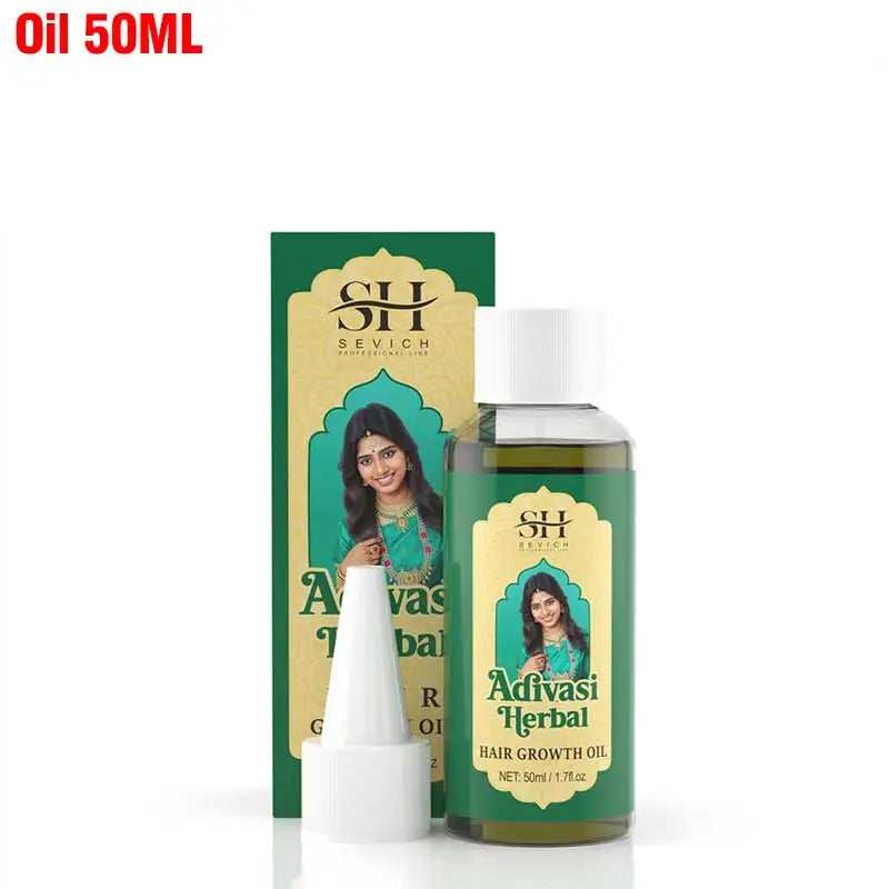 Ayurvedic Herbal Hair Growth Oil Set — Emerald | KIMLUD
