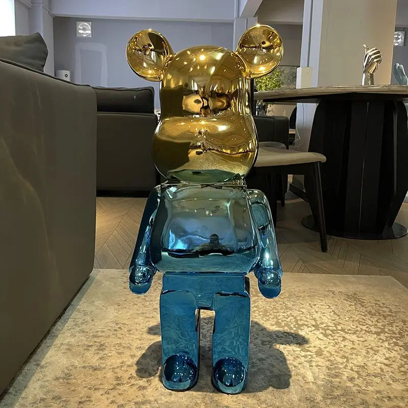 Home Decoration Accessories Cartoon large Bear Figurine Interior Nordic Living Room Decor Modern Art Statue Ornaments 50cm H