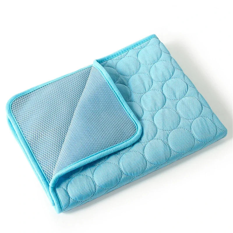 Dog Mat Cooling Summer Pad For Dogs Cat Blanket Sofa Breathable Pet Bed Washable For Small Medium Large Dogs