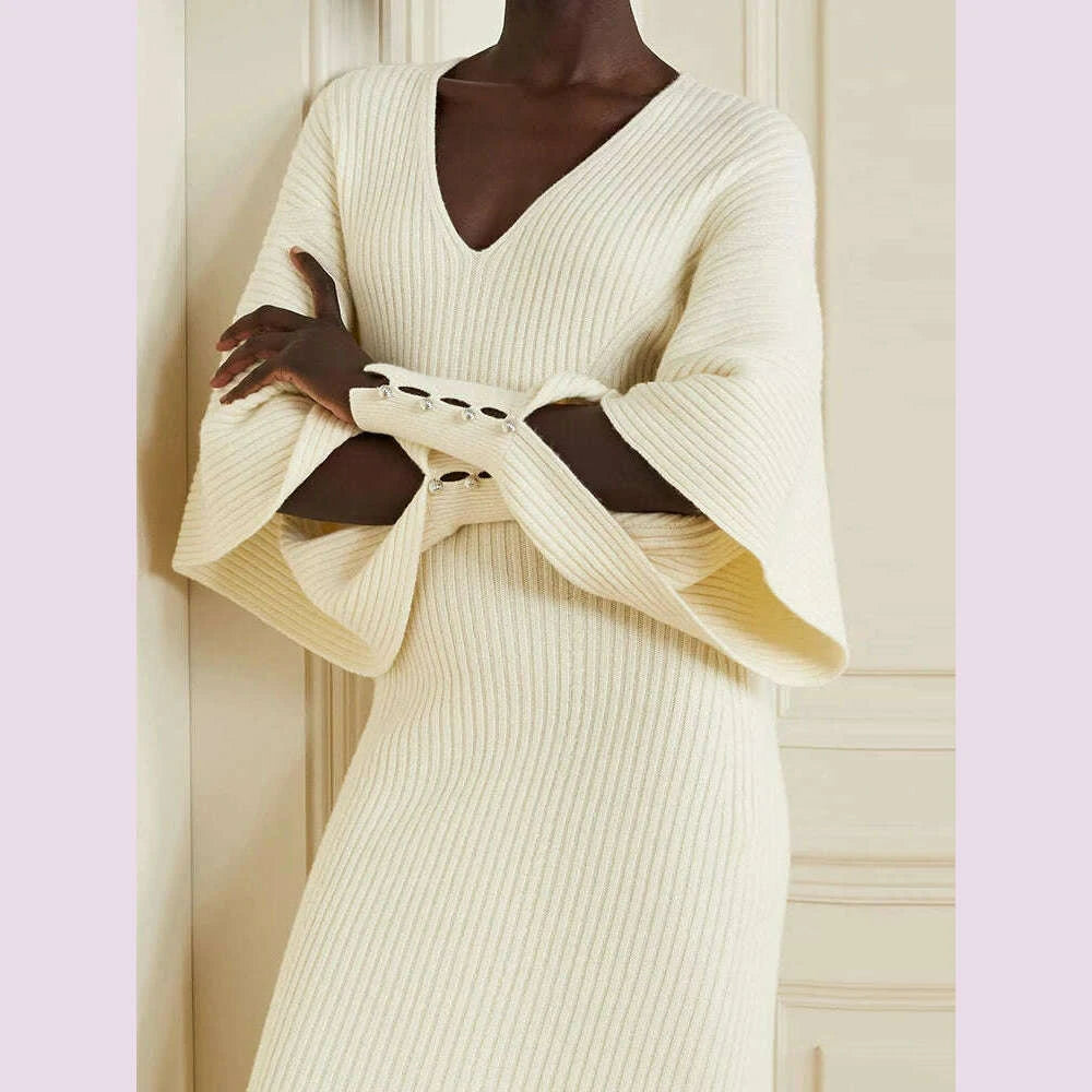 vgh-solid-hollow-out-minimalist-dress-for-women-v-neck-long-sleeve-high-waist-knitting-spliced-buttons-dresses-female-clothing-kimlud-kimlud-33910584