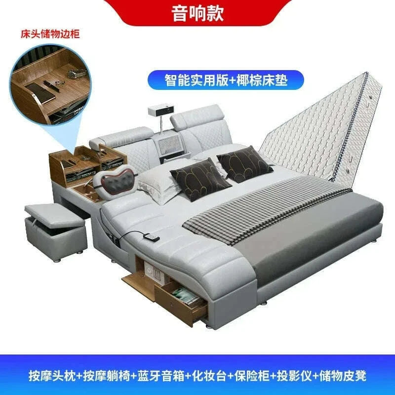 luxury-smart-king-size-bed-with-queen-beds-storage-cabinet-headboard-and-loft-mattress-for-california-day-bedroom-furniturekimlud-womens-fashion-34603623