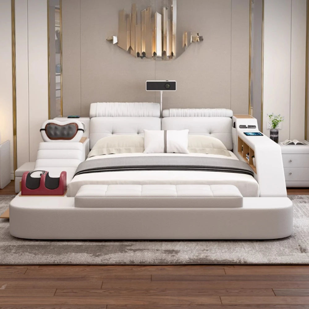 Unique Minimalist Beds Fancy Reading King Sleeping Dressers Beds Massage Smart Muebles Para Dormitorio Bedroom Furniture