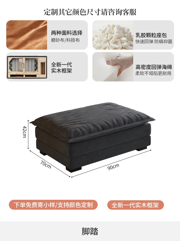 Nordic Romantic Sofa Bed With Down-Filled Cushions — Charcoal Gray | KIMLUD
