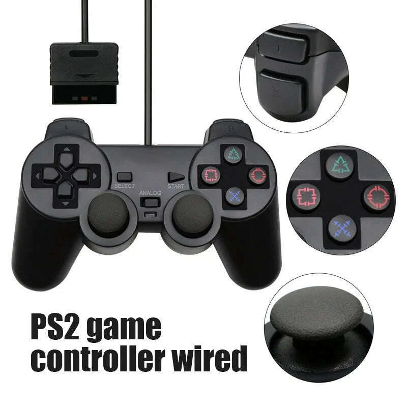 wired-gamepad-joypad-for-ps2-controller-p2-dualshock-game-pad-joystick-for-ps-2p-2-consolekimlud-womens-fashion-34608580