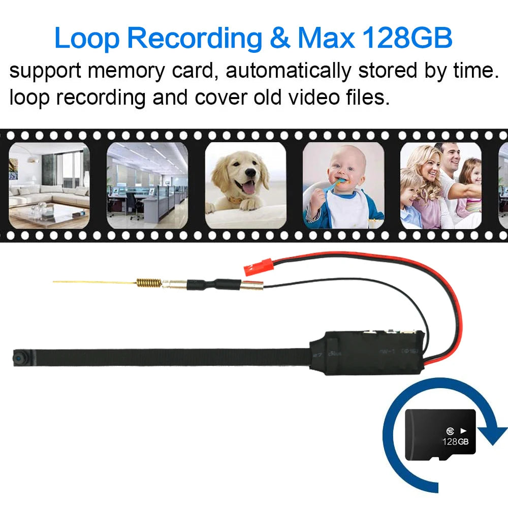 HD 1080P Mini Camera Video Recorder Home Security WiFi Camera DIY Module Motion Detection Surveillance Camcorder Remote View