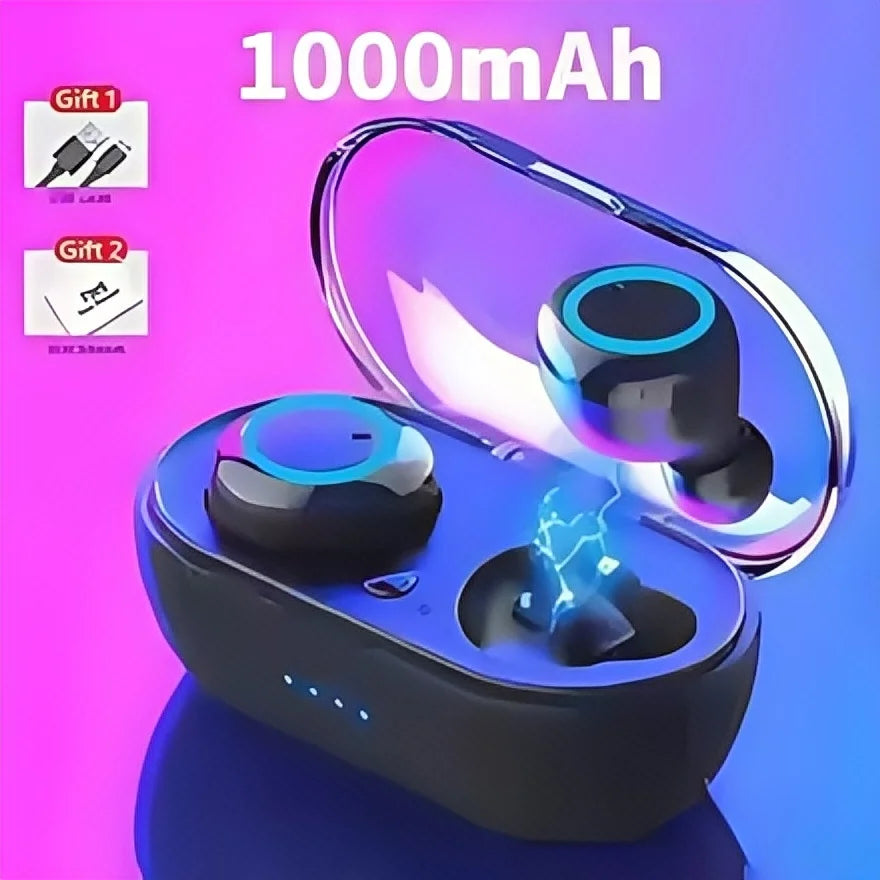 TWS Wireless Bluetooth 5.0 Earphones Touch Control 9D Stereo Headset with Mic Sport Earphones Waterproof Earbuds LED Display