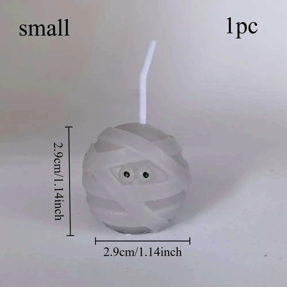 KIMLUD, 1pc Halloween Mummy Candle Handmade Scented Candle for Halloween Decoration, Holiday Party and Home Decoration, Halloween Gift, KIMLUD Womens Clothes