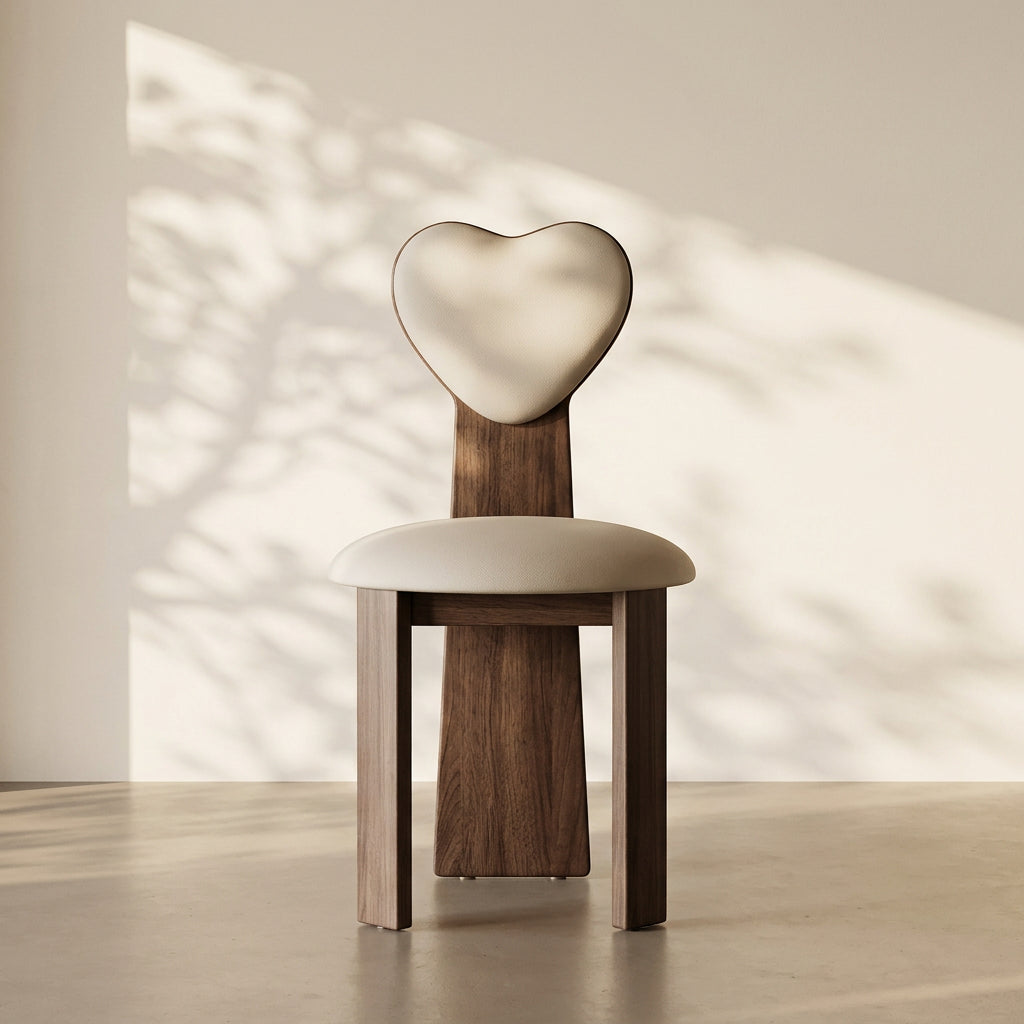 Modern chair with MEA Chair branding in a minimalistic setting