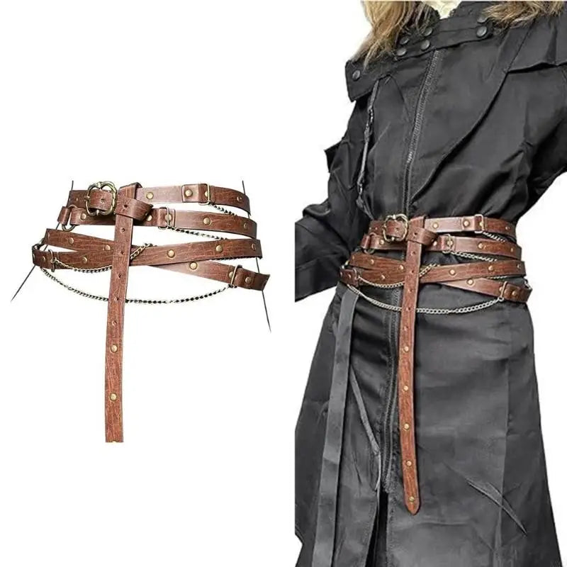 Belts – Multilayer Thin Belt – Faux Leather | KIMLUD