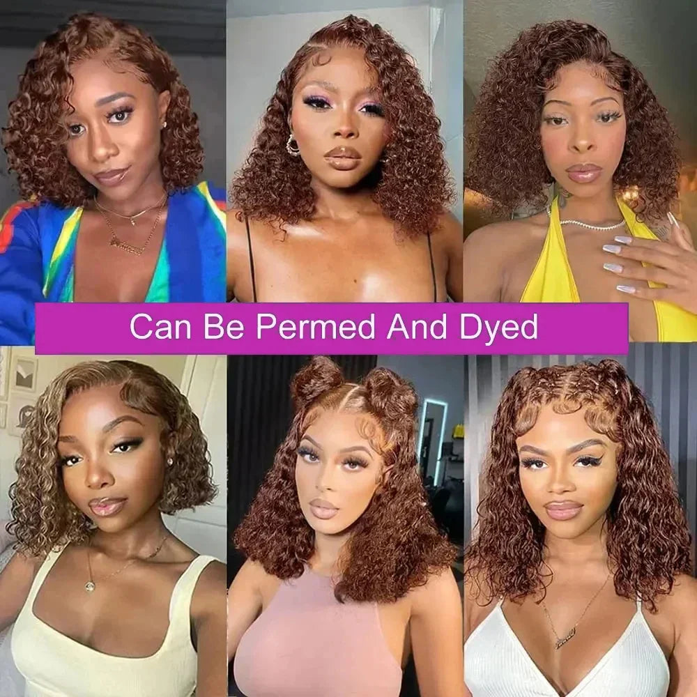 Lace Front Wig – Deep Wave – Remy Vietnamese Hair – Brown | KIMLUD